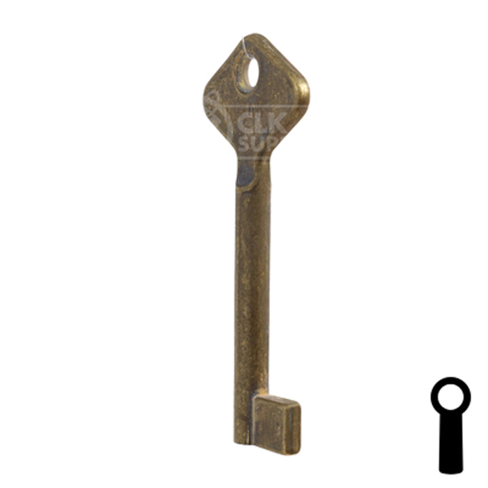 Uncut Key Blank | Bit | BD206 Flat Steel-Bit-Tubular-Key Framon Manufacturing Company, Inc