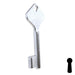 Uncut Key Blank | Bit | BD207 Flat Steel-Bit-Tubular-Key Framon Manufacturing Company, Inc