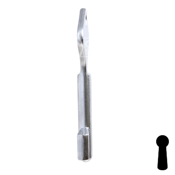 Uncut Key Blank | Bit | BD207 Flat Steel-Bit-Tubular-Key Framon Manufacturing Company, Inc