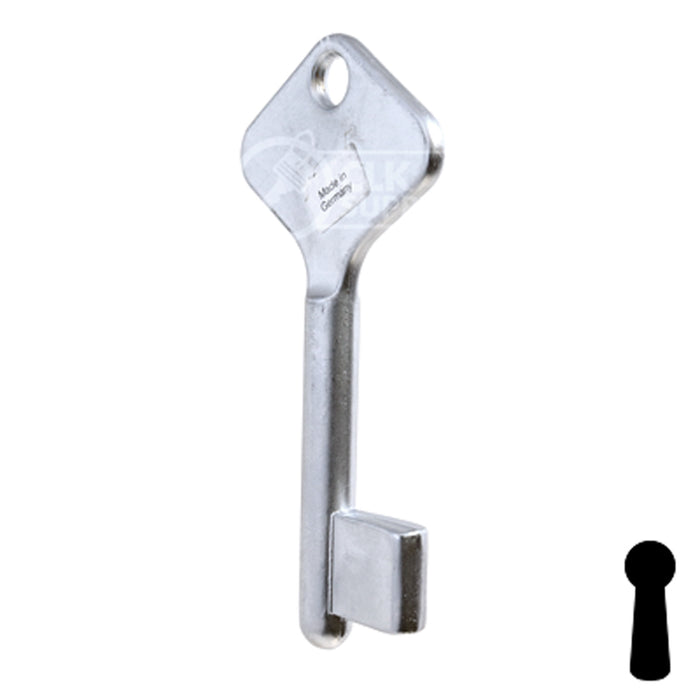 Uncut Key Blank | Bit | BD207 Flat Steel-Bit-Tubular-Key Framon Manufacturing Company, Inc