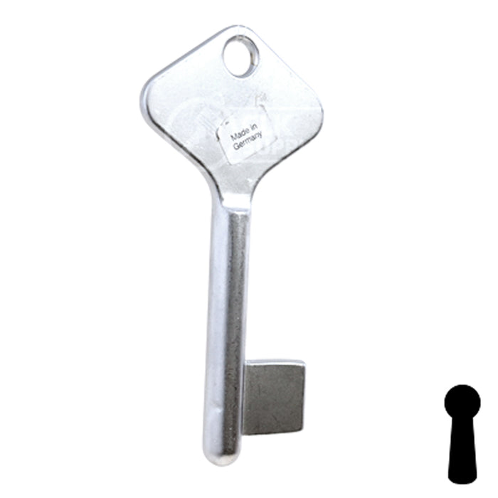 Uncut Key Blank | Bit | BD207 Flat Steel-Bit-Tubular-Key Framon Manufacturing Company, Inc