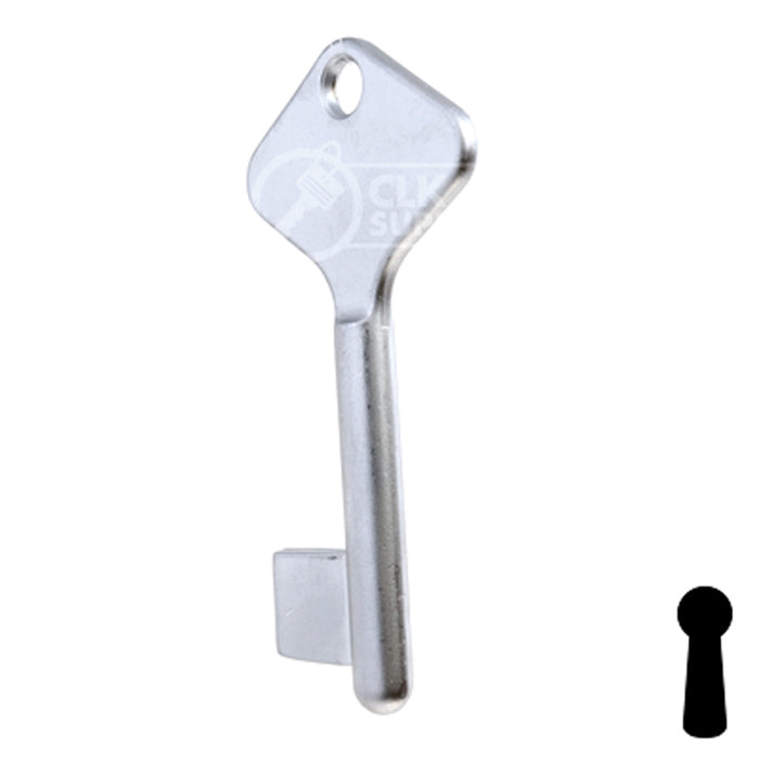 Uncut Key Blank | Bit | BD207 Flat Steel-Bit-Tubular-Key Framon Manufacturing Company, Inc