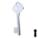 Uncut Key Blank | Bit | BD207 Flat Steel-Bit-Tubular-Key Framon Manufacturing Company, Inc