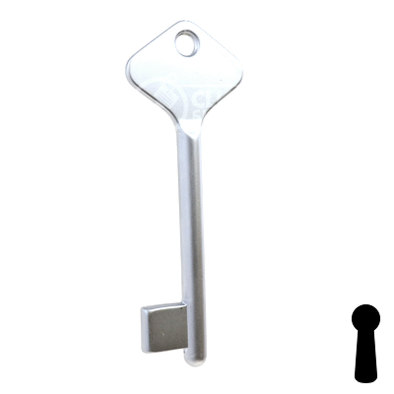 Uncut Key Blank | Bit | BD208 Flat Steel-Bit-Tubular-Key Framon Manufacturing Company, Inc