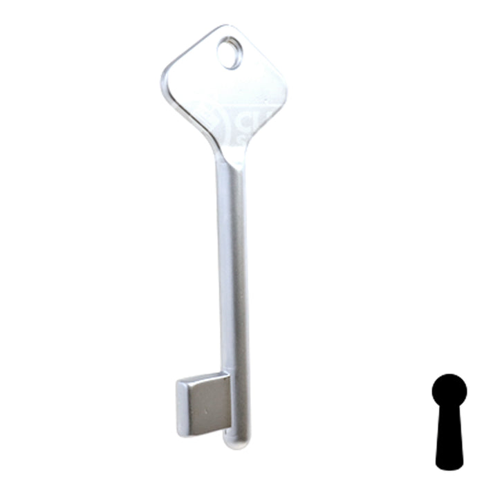 Uncut Key Blank | Bit | BD208 Flat Steel-Bit-Tubular-Key Framon Manufacturing Company, Inc