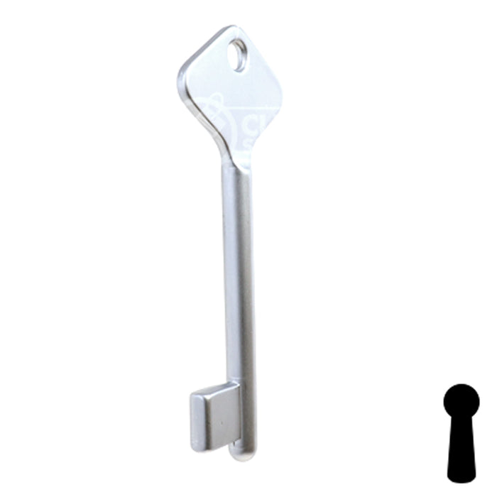 Uncut Key Blank | Bit | BD208 Flat Steel-Bit-Tubular-Key Framon Manufacturing Company, Inc