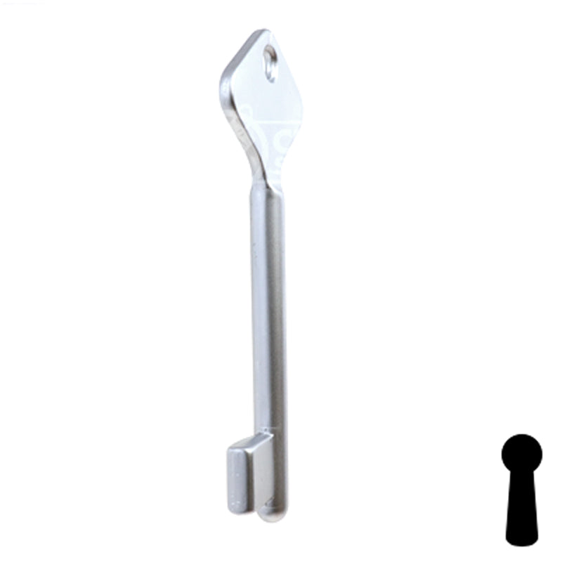 Uncut Key Blank | Bit | BD208 Flat Steel-Bit-Tubular-Key Framon Manufacturing Company, Inc