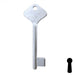 Uncut Key Blank | Bit | BD208 Flat Steel-Bit-Tubular-Key Framon Manufacturing Company, Inc