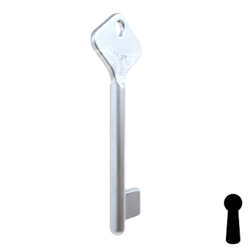 Uncut Key Blank | Bit | BD208 Flat Steel-Bit-Tubular-Key Framon Manufacturing Company, Inc