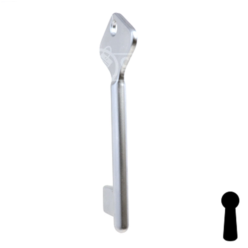 Uncut Key Blank | Bit | BD208 Flat Steel-Bit-Tubular-Key Framon Manufacturing Company, Inc