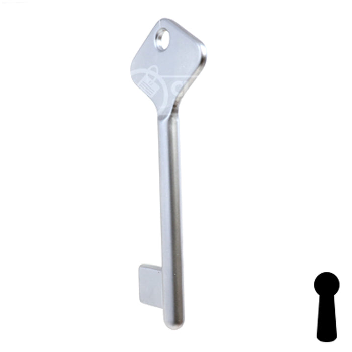 Uncut Key Blank | Bit | BD208 Flat Steel-Bit-Tubular-Key Framon Manufacturing Company, Inc