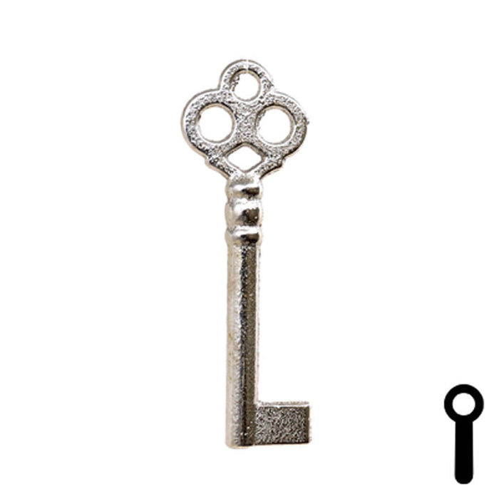 Uncut Key Blank | Bit Key | 21B Flat Steel-Bit-Tubular-Key Ilco