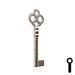 Uncut Key Blank | Bit Key | 21B Flat Steel-Bit-Tubular-Key Ilco