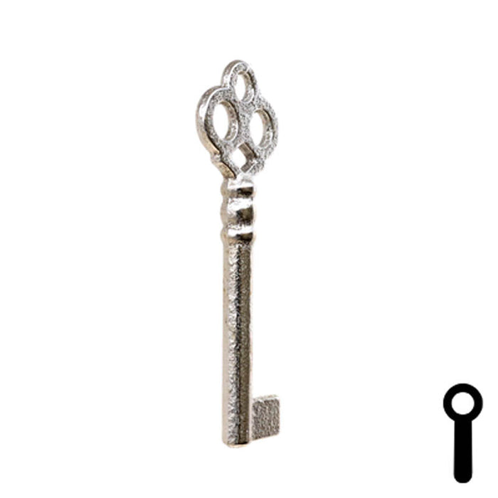 Uncut Key Blank | Bit Key | 21B Flat Steel-Bit-Tubular-Key Ilco