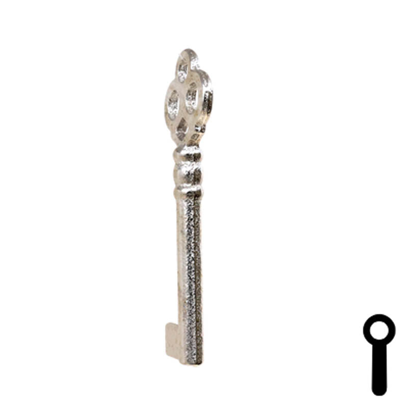 Uncut Key Blank | Bit Key | 21B Flat Steel-Bit-Tubular-Key Ilco