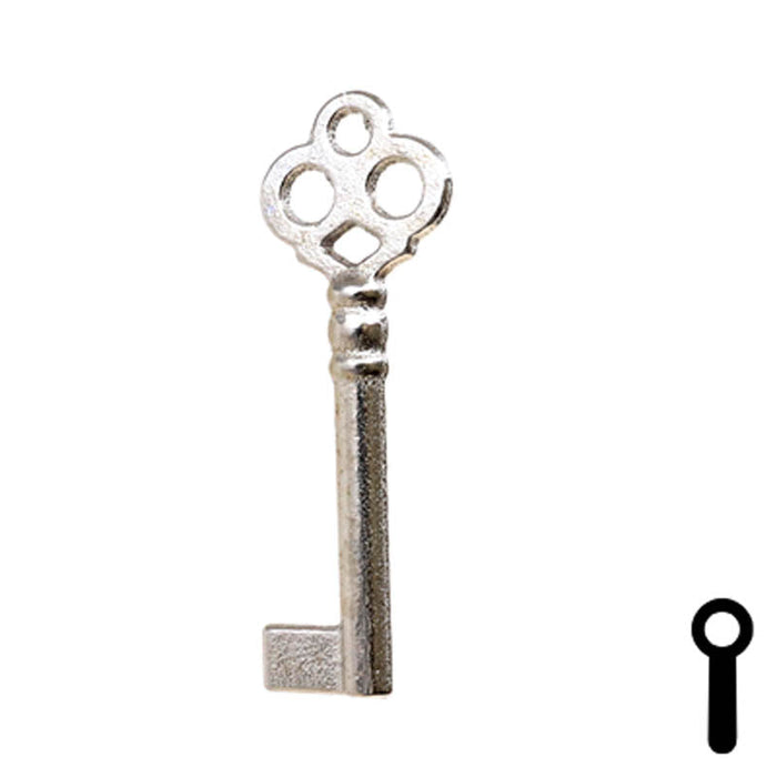 Uncut Key Blank | Bit Key | 21B Flat Steel-Bit-Tubular-Key Ilco