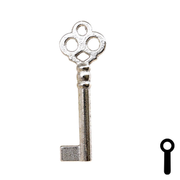 Uncut Key Blank | Bit Key | 21B Flat Steel-Bit-Tubular-Key Ilco