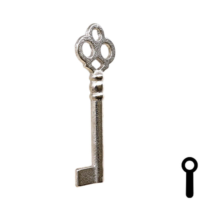 Uncut Key Blank | Bit Key | 21B Flat Steel-Bit-Tubular-Key Ilco