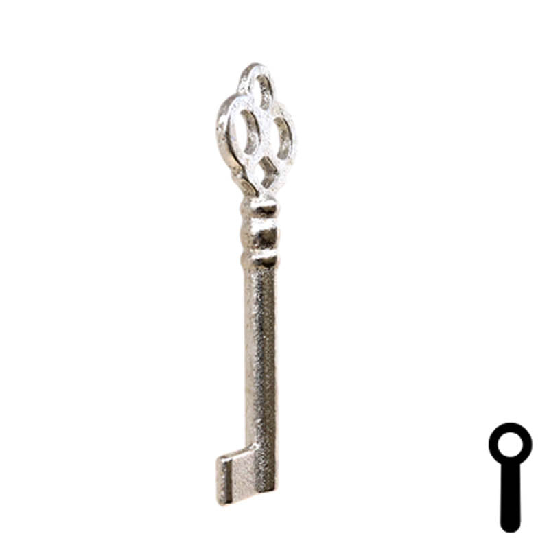Uncut Key Blank | Bit Key | 21B Flat Steel-Bit-Tubular-Key Ilco