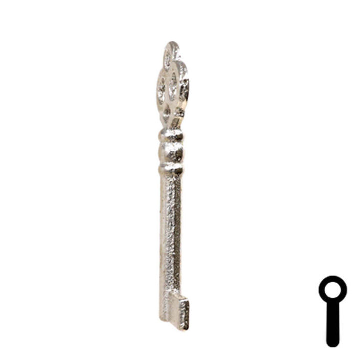 Uncut Key Blank | Bit Key | 21B Flat Steel-Bit-Tubular-Key Ilco