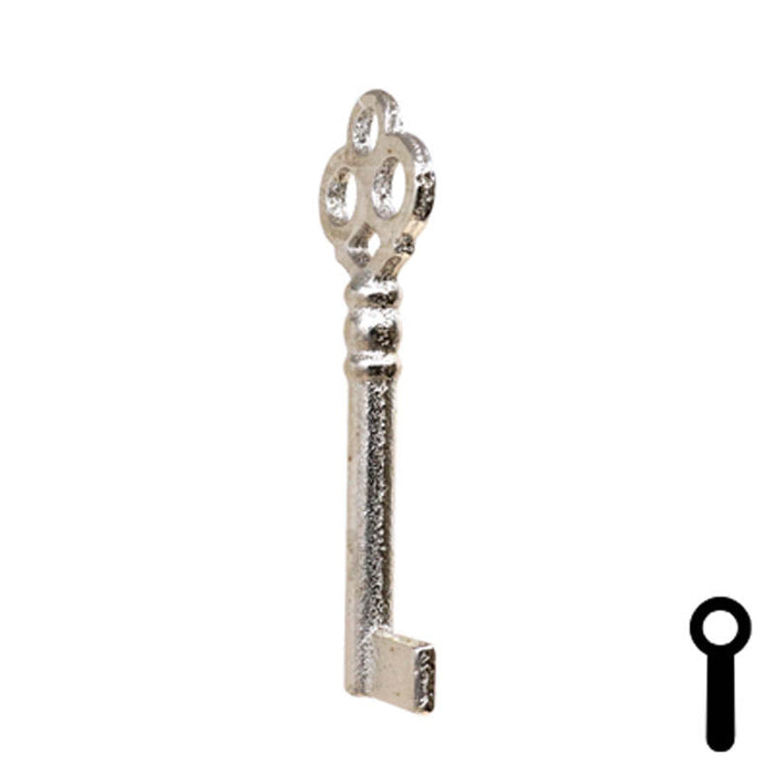 Uncut Key Blank | Bit Key | 21B Flat Steel-Bit-Tubular-Key Ilco