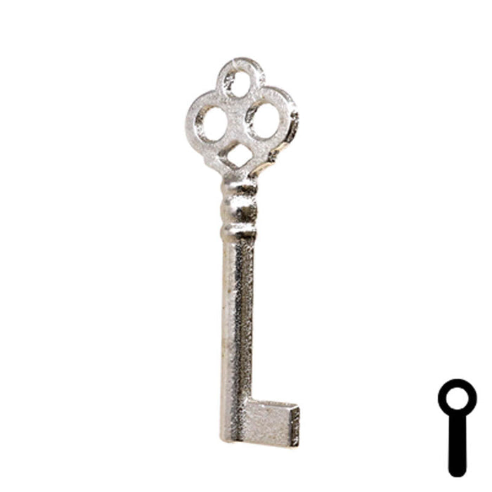 Uncut Key Blank | Bit Key | 21B Flat Steel-Bit-Tubular-Key Ilco