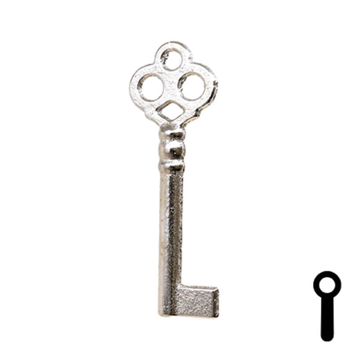 Uncut Key Blank | Bit Key | 21B Flat Steel-Bit-Tubular-Key Ilco