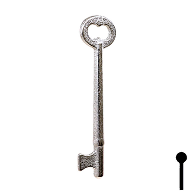 Uncut Key Blank | Bit Key | 49B Flat Steel-Bit-Tubular-Key Ilco