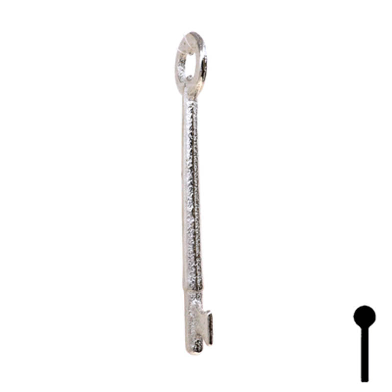 Uncut Key Blank | Bit Key | 49B Flat Steel-Bit-Tubular-Key Ilco