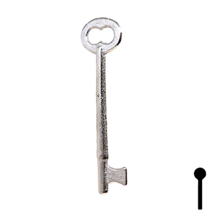 Uncut Key Blank | Bit Key | 49B Flat Steel-Bit-Tubular-Key Ilco