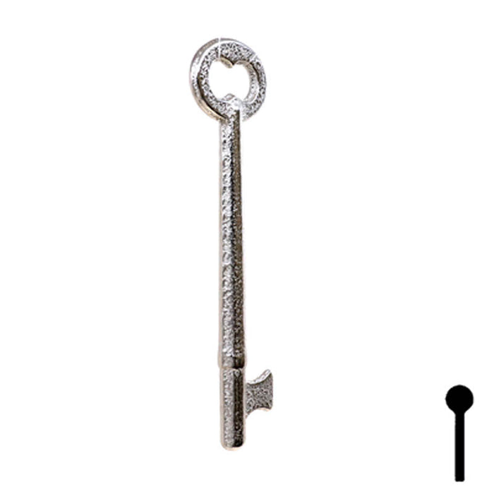 Uncut Key Blank | Bit Key | 49B Flat Steel-Bit-Tubular-Key Ilco