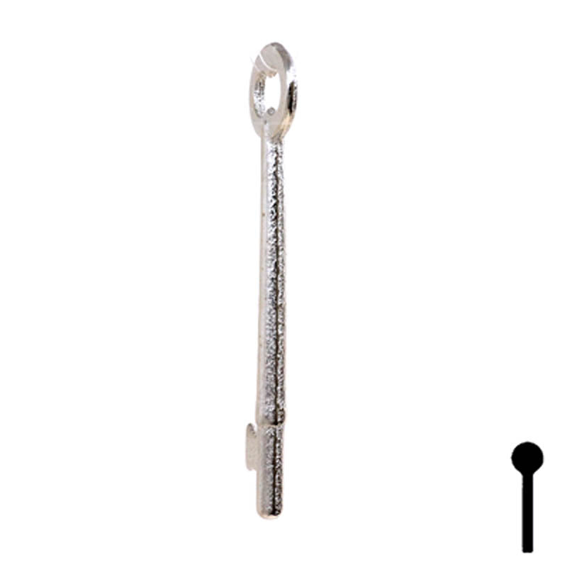 Uncut Key Blank | Bit Key | 49B Flat Steel-Bit-Tubular-Key Ilco