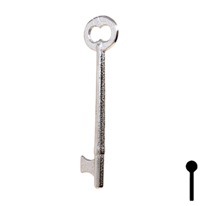 Uncut Key Blank | Bit Key | 49B Flat Steel-Bit-Tubular-Key Ilco