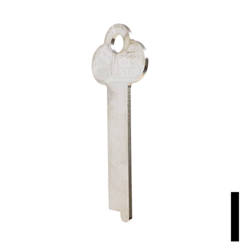 Uncut Key Blank | Diebold | DIE-1 Flat Steel-Bit-Tubular-Key JMA USA