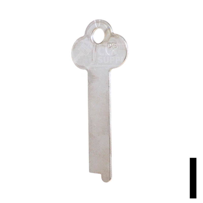 Uncut Key Blank | Diebold | DIE-1 Flat Steel-Bit-Tubular-Key JMA USA