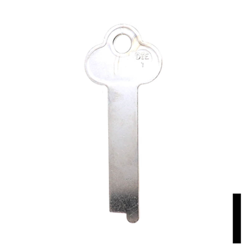 Uncut Key Blank | Diebold | DIE-1 Flat Steel-Bit-Tubular-Key JMA USA