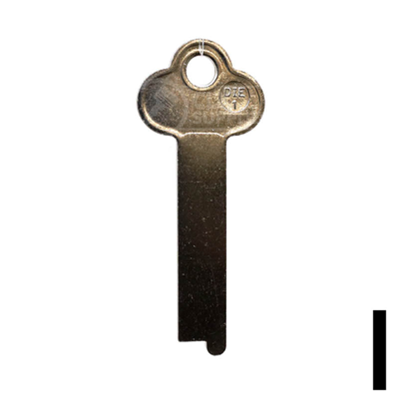 Uncut Key Blank | Diebold | DIE-1 Flat Steel-Bit-Tubular-Key JMA USA