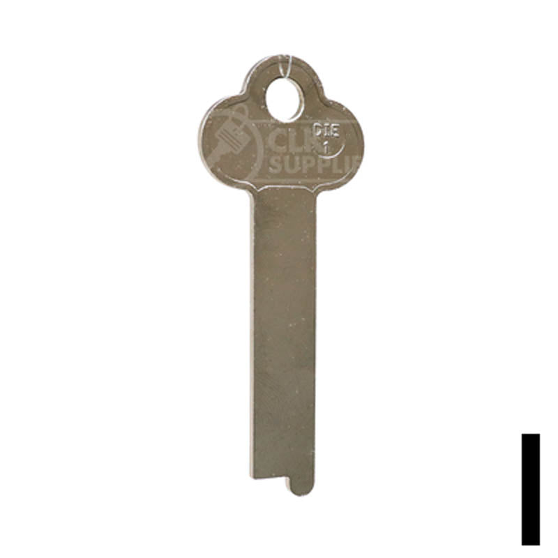 Uncut Key Blank | Diebold | DIE-1 Flat Steel-Bit-Tubular-Key JMA USA