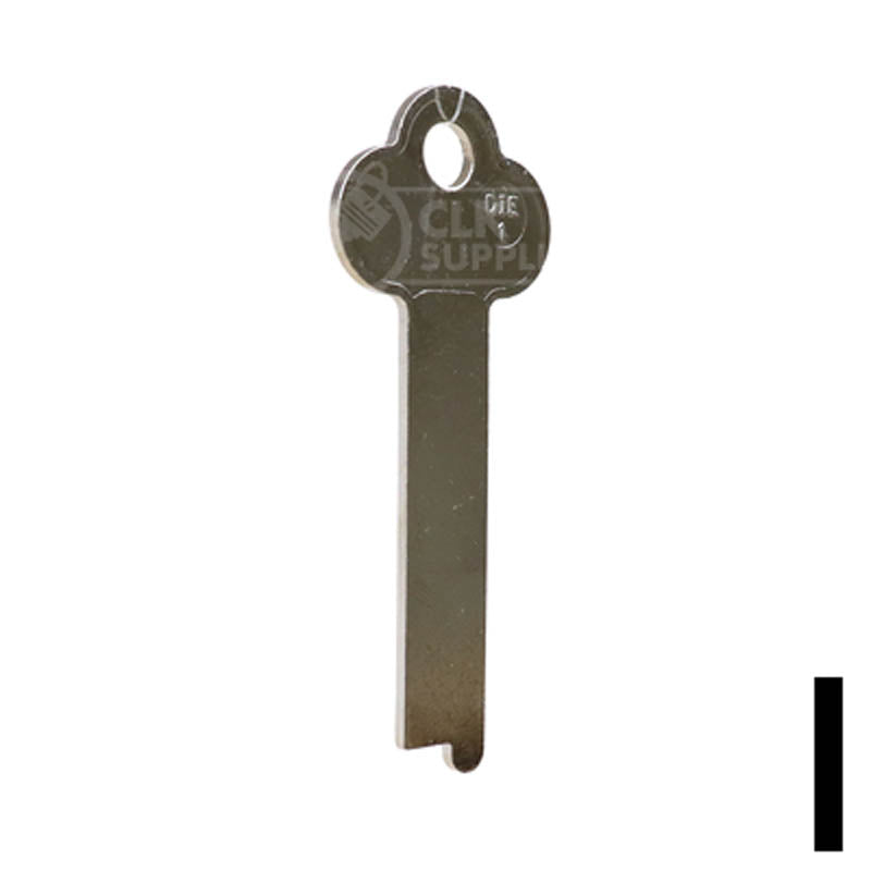 Uncut Key Blank | Diebold | DIE-1 Flat Steel-Bit-Tubular-Key JMA USA