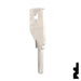 Uncut Key Blank | Dominion Lock | 1866, DO3 Flat Steel-Bit-Tubular-Key Ilco