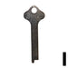 Uncut Key Blank | Eagle | 1215A Flat Steel-Bit-Tubular-Key Ilco