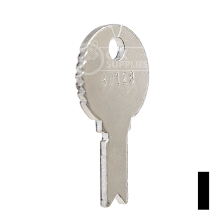 Uncut Key Blank | Eagle, Bell | BD128 Flat Steel-Bit-Tubular-Key Framon Manufacturing Company, Inc