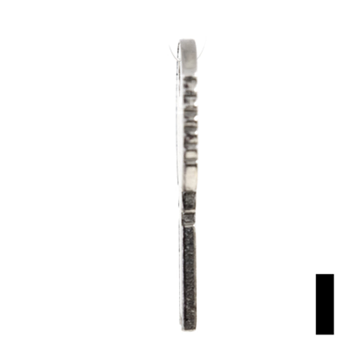 Uncut Key Blank | Eagle, Bell | BD128 Flat Steel-Bit-Tubular-Key Framon Manufacturing Company, Inc