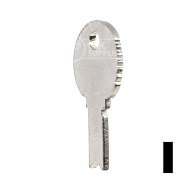 Uncut Key Blank | Eagle, Bell | BD128 Flat Steel-Bit-Tubular-Key Framon Manufacturing Company, Inc