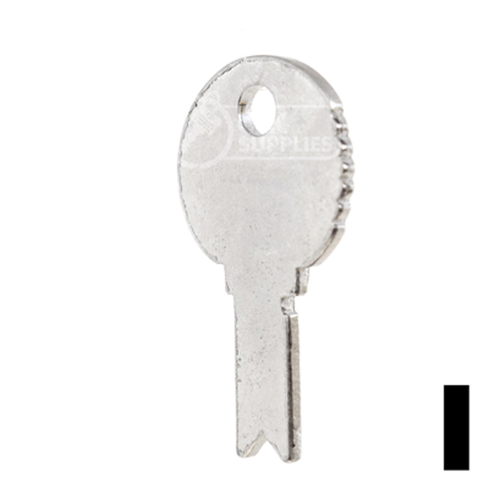 Uncut Key Blank | Eagle, Bell | BD128 Flat Steel-Bit-Tubular-Key Framon Manufacturing Company, Inc