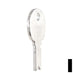 Uncut Key Blank | Eagle, Bell | BD128 Flat Steel-Bit-Tubular-Key Framon Manufacturing Company, Inc