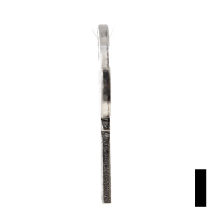 Uncut Key Blank | Eagle, Bell | BD128 Flat Steel-Bit-Tubular-Key Framon Manufacturing Company, Inc