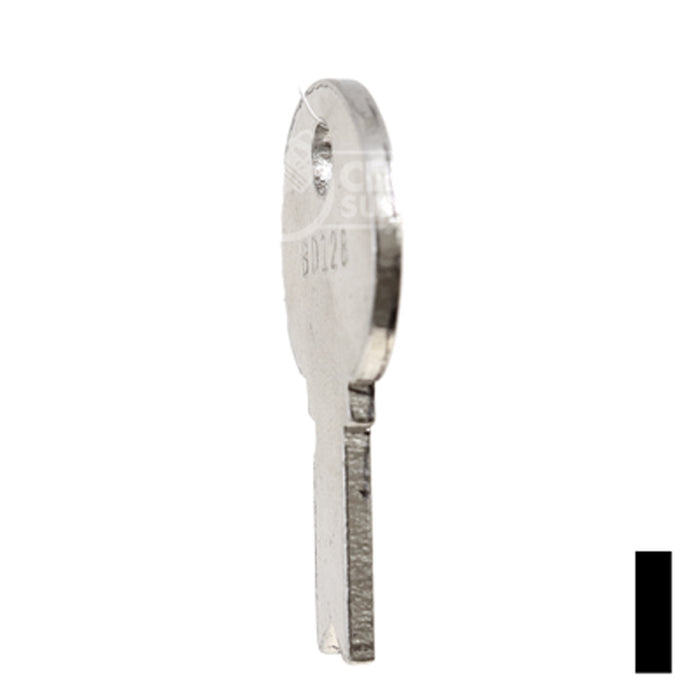 Uncut Key Blank | Eagle, Bell | BD128 Flat Steel-Bit-Tubular-Key Framon Manufacturing Company, Inc