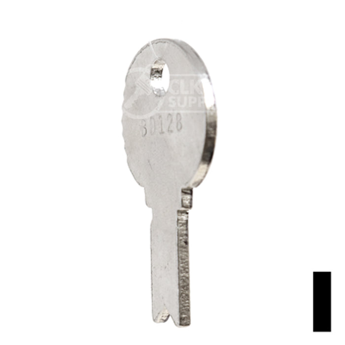 Uncut Key Blank | Eagle, Bell | BD128 Flat Steel-Bit-Tubular-Key Framon Manufacturing Company, Inc