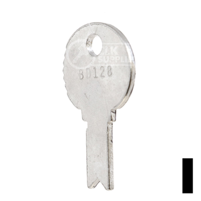 Uncut Key Blank | Eagle, Bell | BD128 Flat Steel-Bit-Tubular-Key Framon Manufacturing Company, Inc